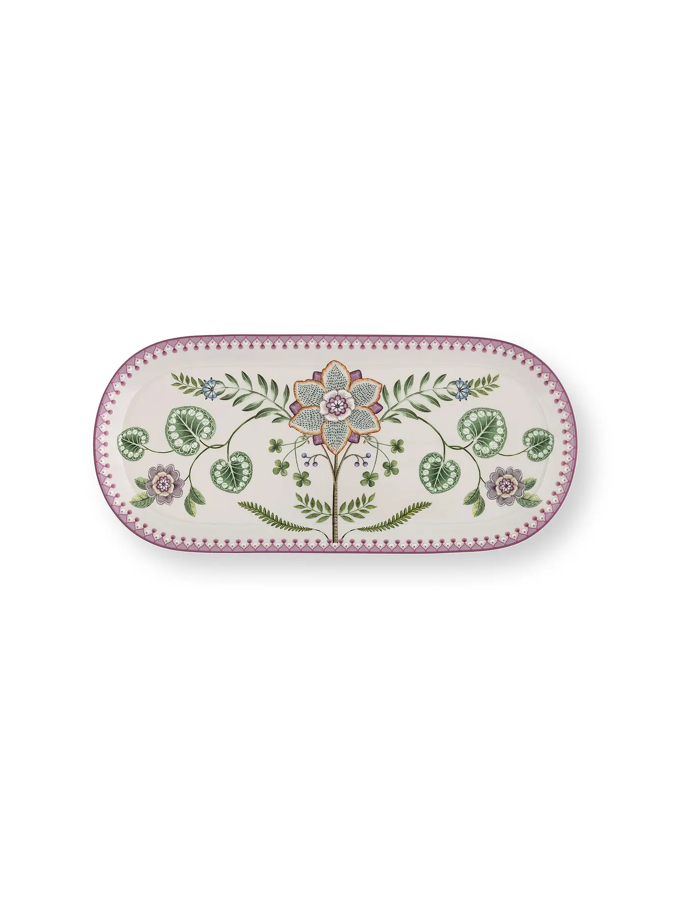 PIP STUDIO | Tortenplatte  LILY & LOTUS 33x15,5cm Light Green | lila